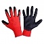 Rękawice z lateksem czarno-czerwone kpl.12 par 7[S]